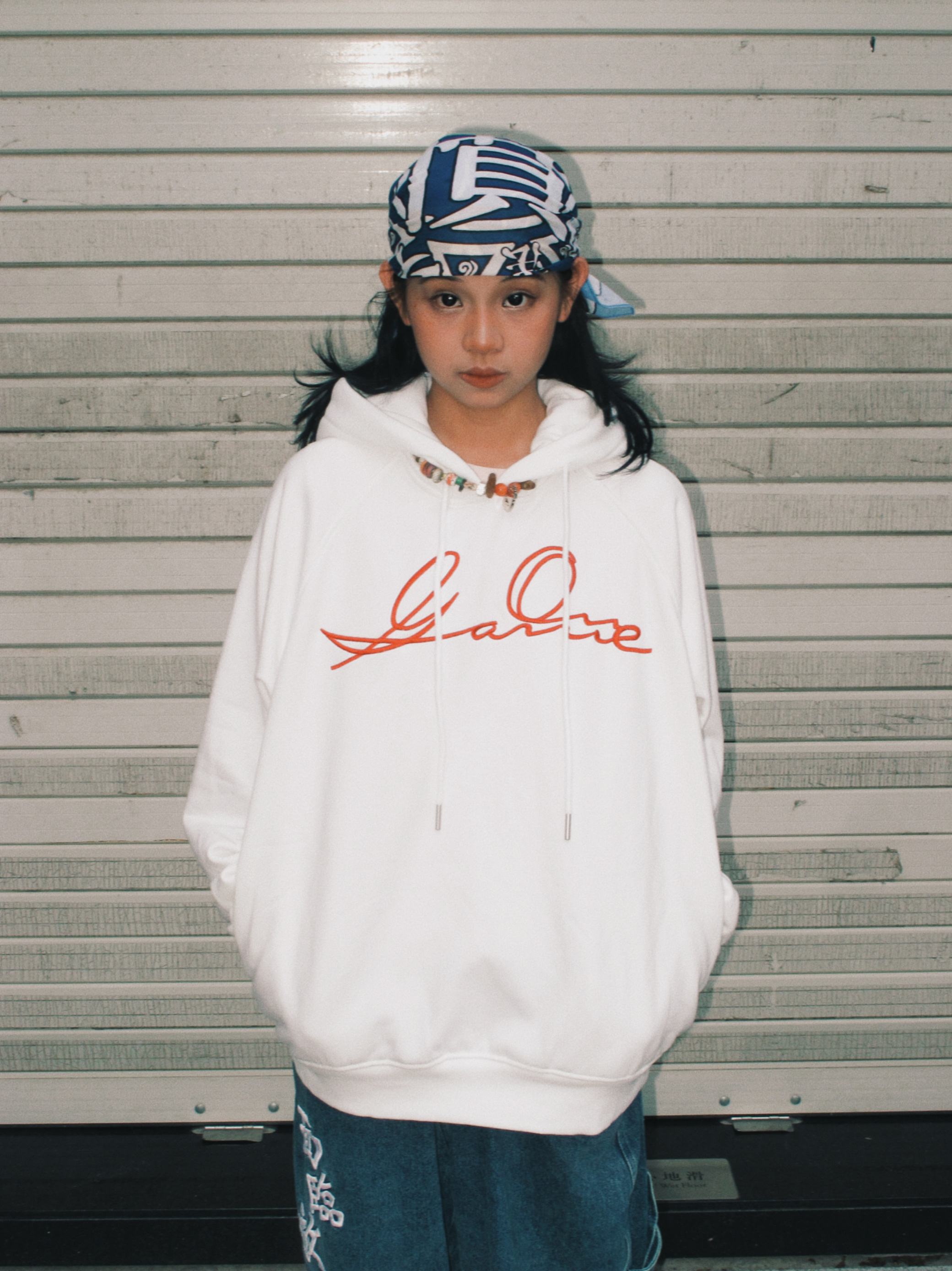 长袖连帽刺绣嘻哈滑板秋东季宽松