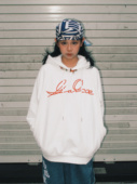 宽松嘻哈帽衫 GameOne Oldschool 大码 重磅美式 24FW 签字标语