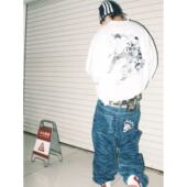 GameOne baggy直筒Oldschool迷彩hiphop宽松牛仔裤 25SS 虎刃