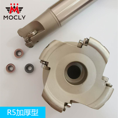 加厚R5圆鼻铣刀杆TRS 5R数控圆弧铣刀片RDKW/RDMT10T3不锈钢铸铁