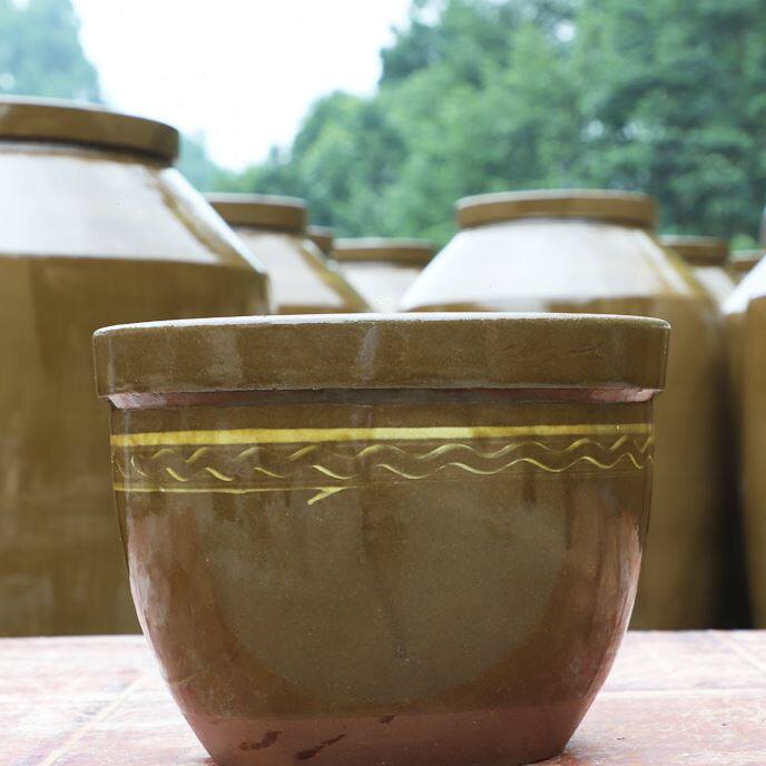 老式大水缸养鱼睡莲缸庭院陶瓷水缸户外庭院造景复古特大号荷花缸