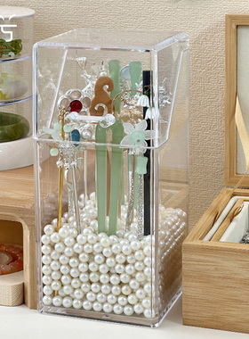 发簪收纳盒子防氧化放古风汉服配饰玉发钗防尘国风首饰神器簪子桶