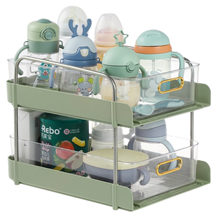 宝宝奶瓶收纳架婴儿餐具放碗筷辅食工具家用桌面水杯置物架大容量