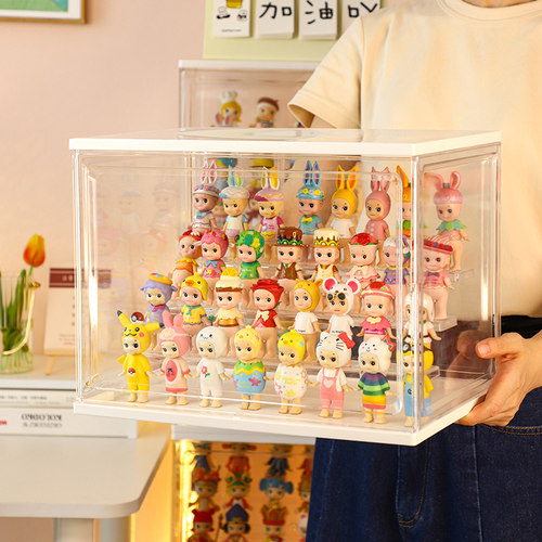 盲盒收纳展示架泡泡马特手办盒