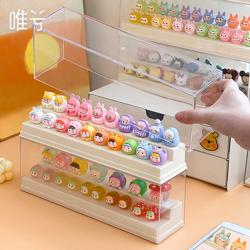 萌粒展示盒常见小摆件皆可放