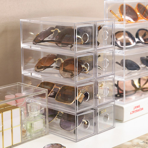 网红多格眼镜收纳盒亚克力大容量