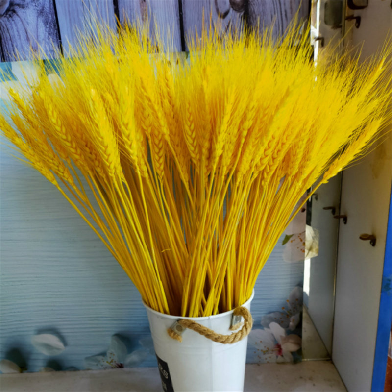 麦穗干花黄金小麦大稻穗黄色田园花束摆放天然开业稻谷花艺仿真花