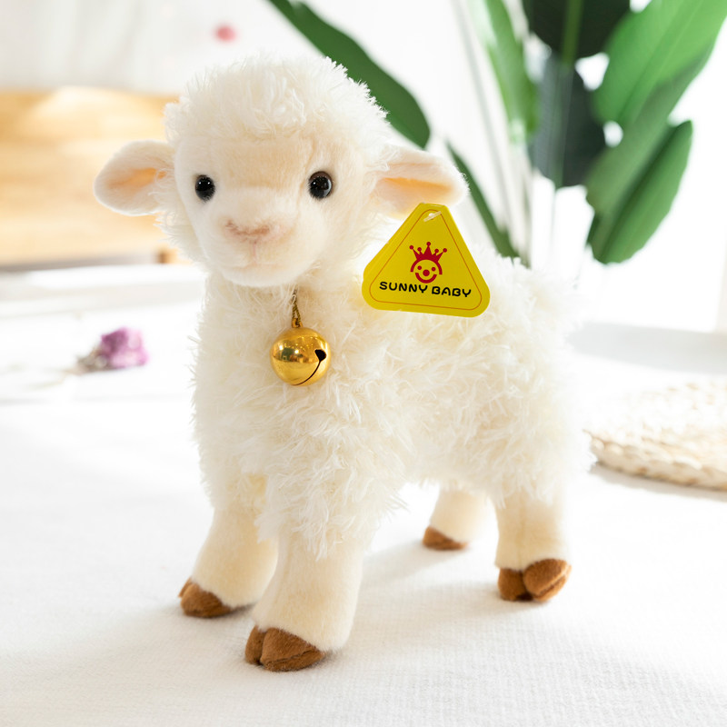 正版小绵羊毛绒玩具可爱小羊羔公仔布娃娃羊玩偶儿童生日礼物女生