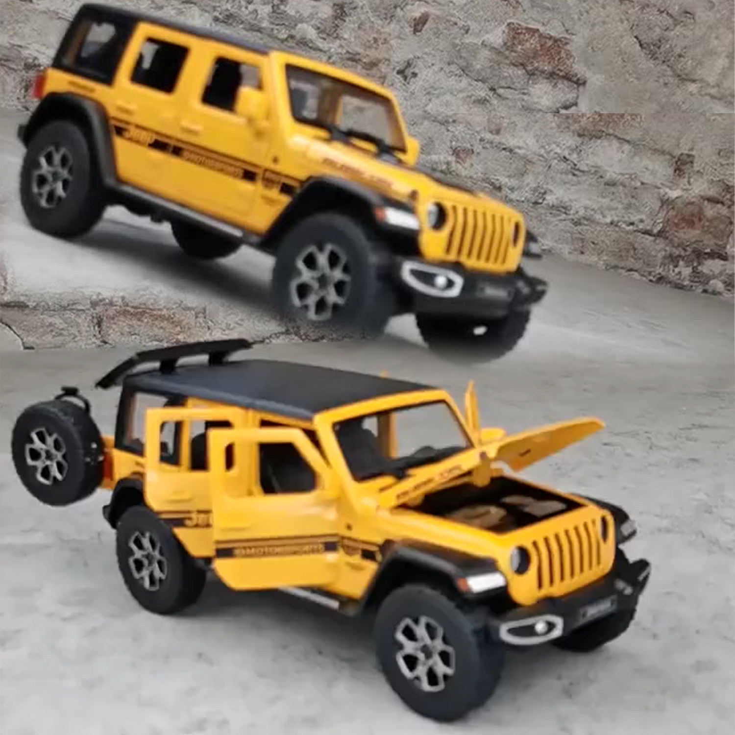 吉普合金汽车模型回力声光玩具嘉业1/24越野车大号仿真金属车礼物