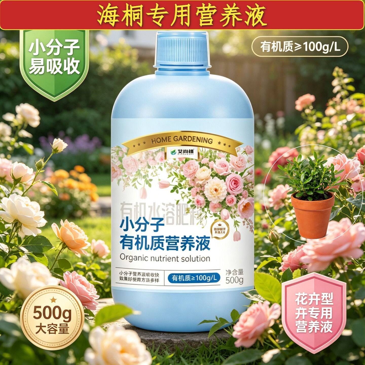 海桐适用观叶型营养液根叶双补园艺盆栽小分子氨基酸专用壮根促长