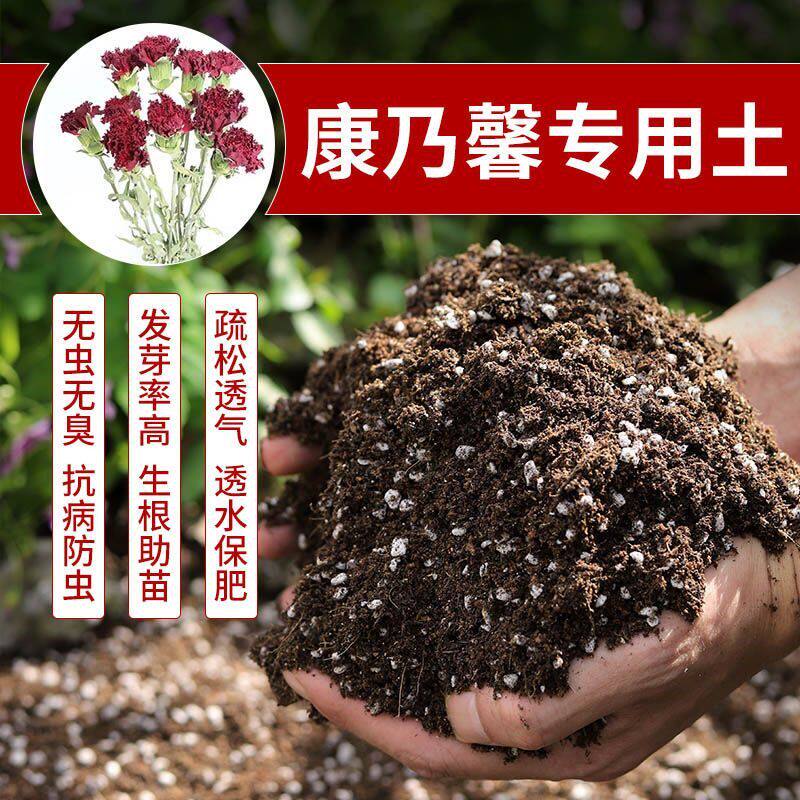 康乃馨专用土营养土种植土壤种花养花土盆栽土育苗土君子兰花土壤