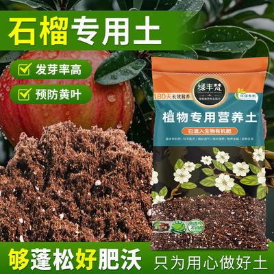 石榴专用基质防烂根庭院盆栽土优质绿叶无草籽球根养花家庭适用
