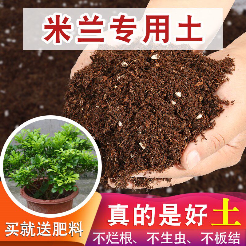 米兰花专用土黑泥土花泥营养土育苗专用土花土泥土种植土家用养花