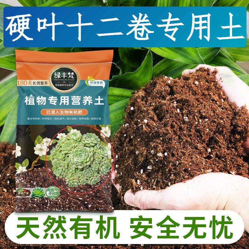 硬叶十二卷专用种植土无尘处理盆栽土经久耐用减少积水家用装球根