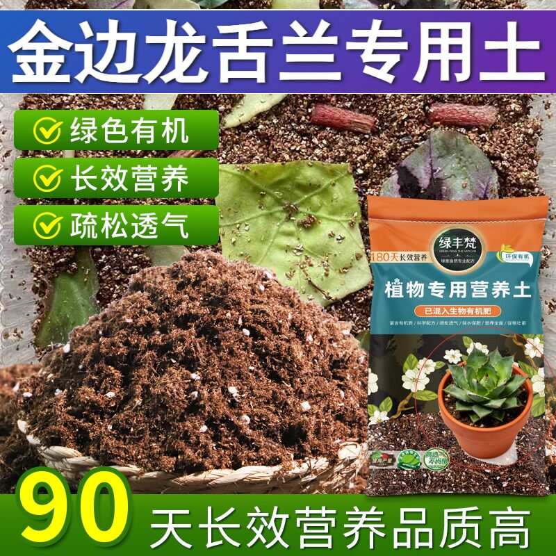 金边龙舌兰适用花泥质地松软营养土天然原料优化根际大包装多肉