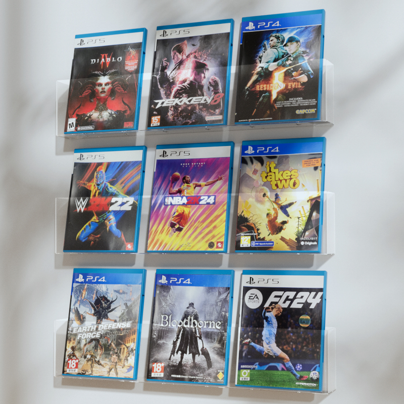 PS4PS5游戏光盘收纳架免钉置物架