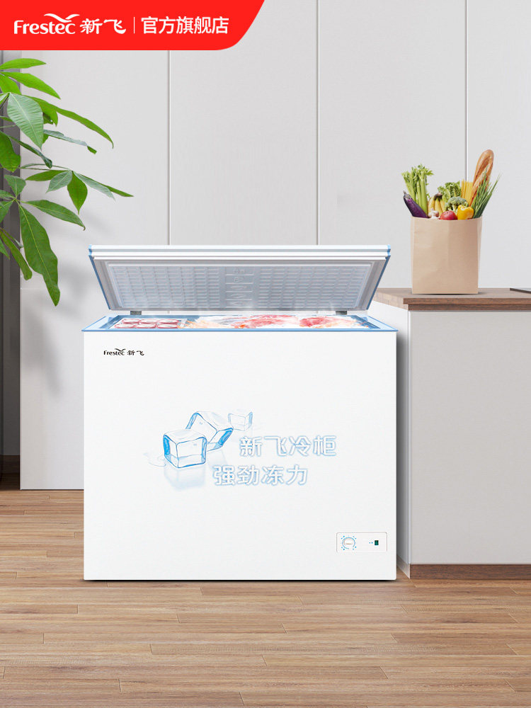 新飞冰柜家用全冷冻小型冷柜一级节能省电商用速冻冷藏冷冻柜