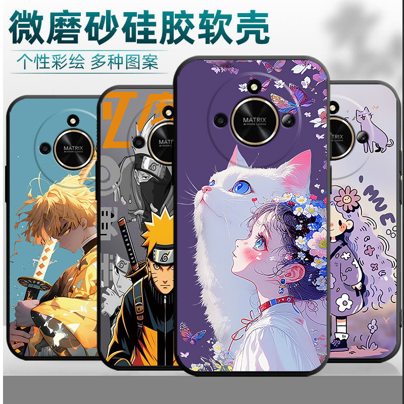 适用荣耀X50gt手机壳ALP-AN00镜头保护x50gt硅胶honor ×50gt潮牌荣誉x5ogt挂绳alp-an0o情侣个性动漫国潮风