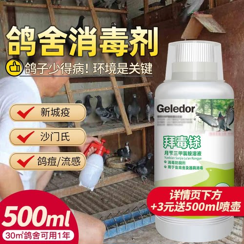 鸽棚消毒液格莱德鸽药新城疫病毒