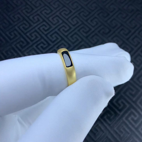 订做18k金墨翠戒指 翡翠墨翠马鞍 冰种墨翠 阳绿墨翠 送家人