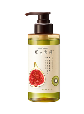 发之食谱洗发水清爽蓬松无花果洗头膏家庭装【baojie】