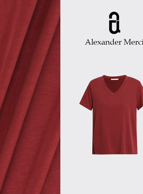 【自制系列-V领铜氨丝】铜氨丝如云般舒适丝滑 百搭短袖D25T41408