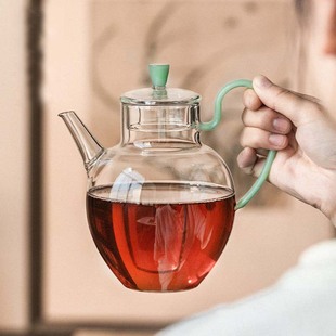 耐高温玻璃茶壶加厚煮茶器泡茶壶家用煮茶绿茶冷水壶茶具花茶壶