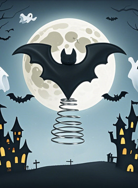 跨境亚马逊热卖万圣节蝙蝠摆件家居装饰摆蝙蝠摆件-平面款 充棉款