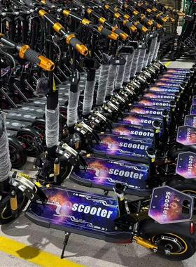 外贸出口厂家10寸电动车滑板车亚克力板发光闪光代步车E SCOOTERS