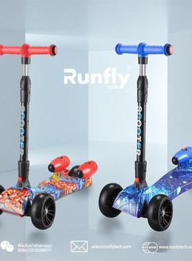厂家童车儿童喷雾滑板车滑步车漂移车children kick scooters