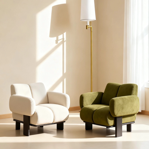 法式复古考拉休闲椅单人沙发椅