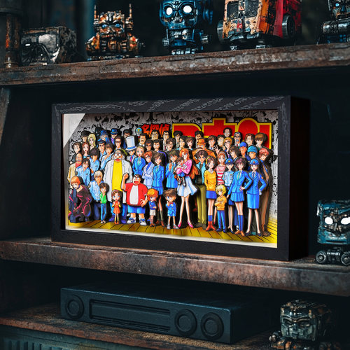 名侦探柯南全家福纸艺立体画动漫周边手工礼物装饰挂画摆件