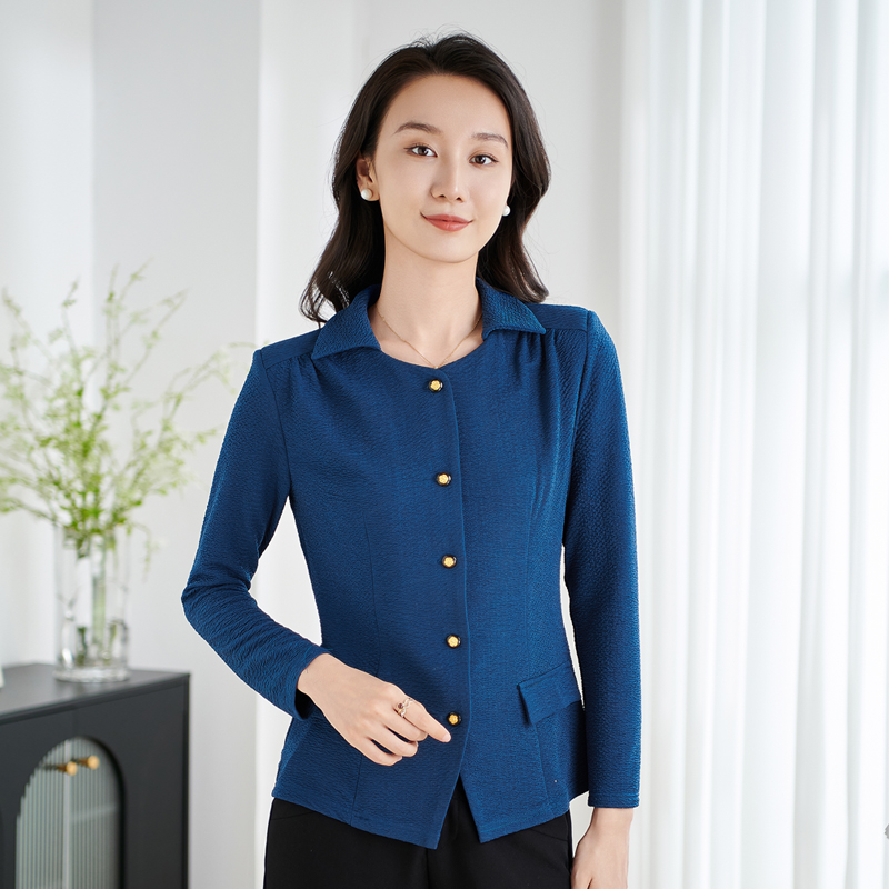 香沐兰修身百搭衬衫妈妈装