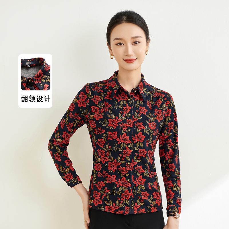 香沐兰2024年新款女士显瘦衬衫