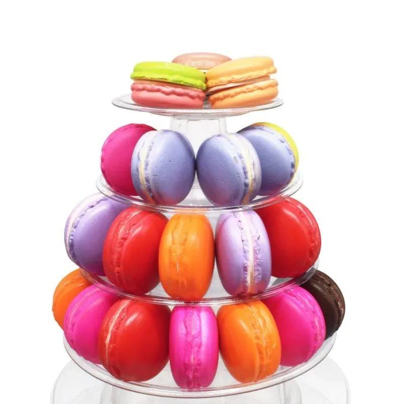 Macaron Display Stand Cupcake Tower Rack Cake Stands PVC Tra