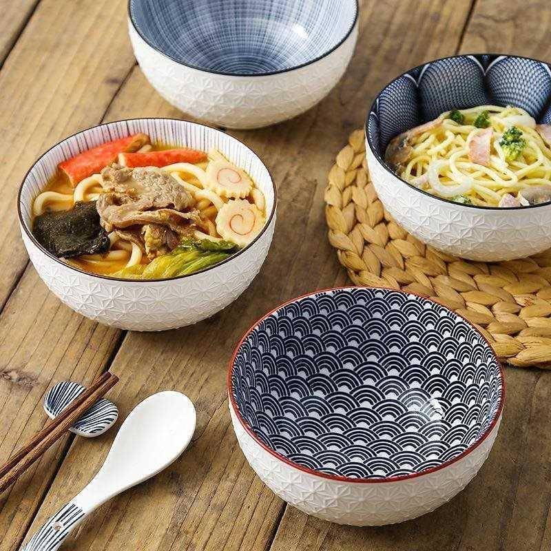 H1582Nordic style 6 inch soup bowl restaurant ramen salad bo