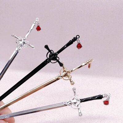 Personalized Metal Sword Women's Hairpin Hair Clip Creative
