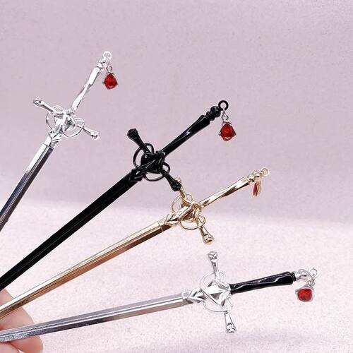 Personalized Metal Sword Women's Hairpin Hair Clip Creative