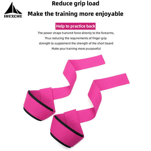 2pcs gym lifting straps weightlifting wrist weight belt