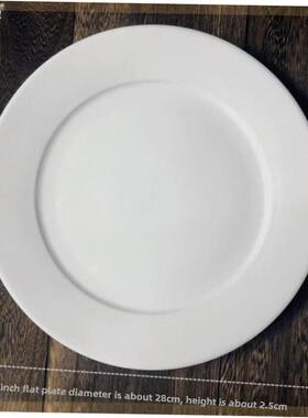new pure white round plates Dinner plate home cerami
