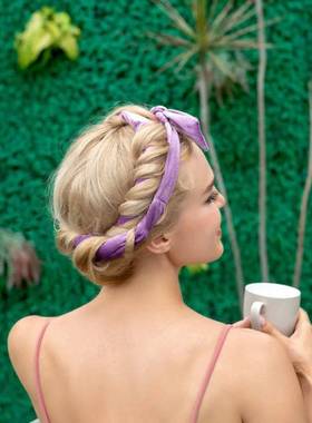 Heatless Curling Rod Headband No Heat Hair Curler Soft Lazy