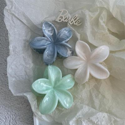 New flower Fresh hair clip Dopamine Sweet shark clip甜美发夹