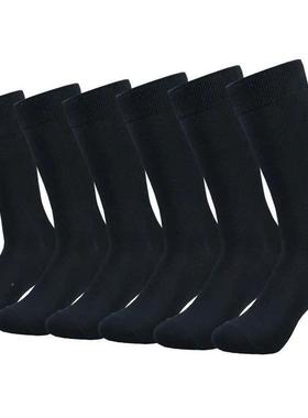6 pairs Mens socks Black Cotton Dress Socks High qualit