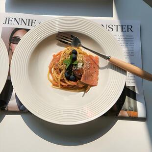 dinner plates ceramic steak plate dishes 西餐盘 western food