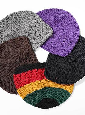 New Kufi Cap Solid Cotton Women Men Prayer Hats ic ic Beanie