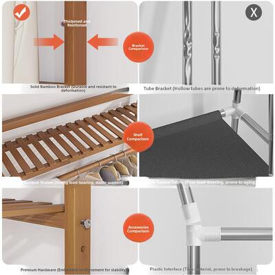 Hanging clothes rack, floor standing clothes rack, bedroom s