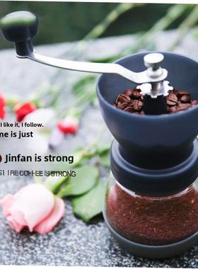 coffee bean grinder manual hand crank mill ajustable burr