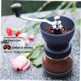 coffee bean grinder manual hand crank mill ajustable burr