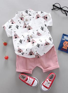 toddler bby boy summer shirt lef infnt boys clothes set