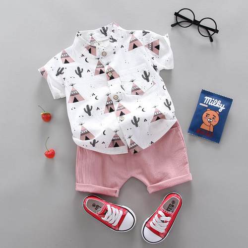 toddler bby boy summer shirt lef infnt boys clothes set